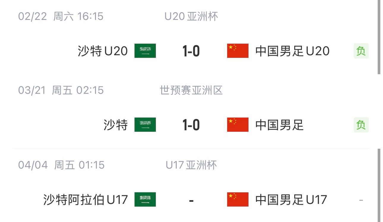 國字號三遇沙特！國少U17亞洲杯首戰(zhàn)對陣沙特，此前國足&國青均負