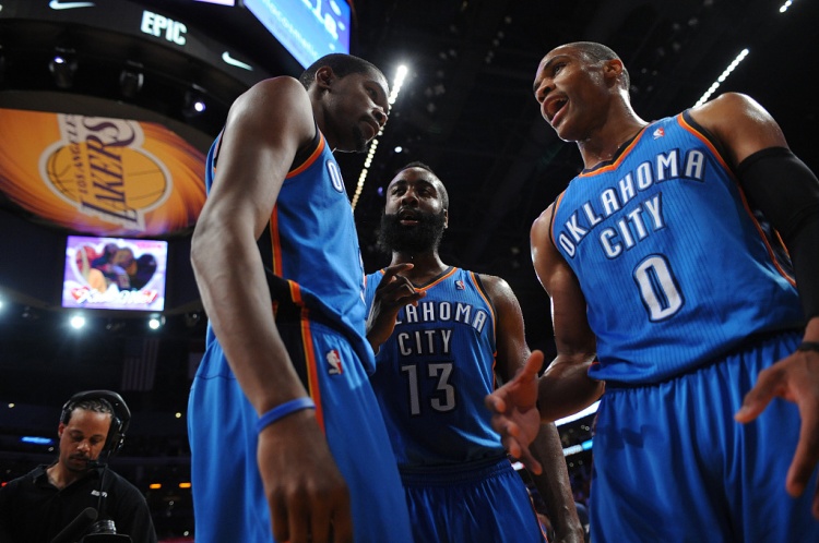 雷霆三少得分全部進(jìn)入歷史前20！他們是NBA歷史最大的如果嗎？